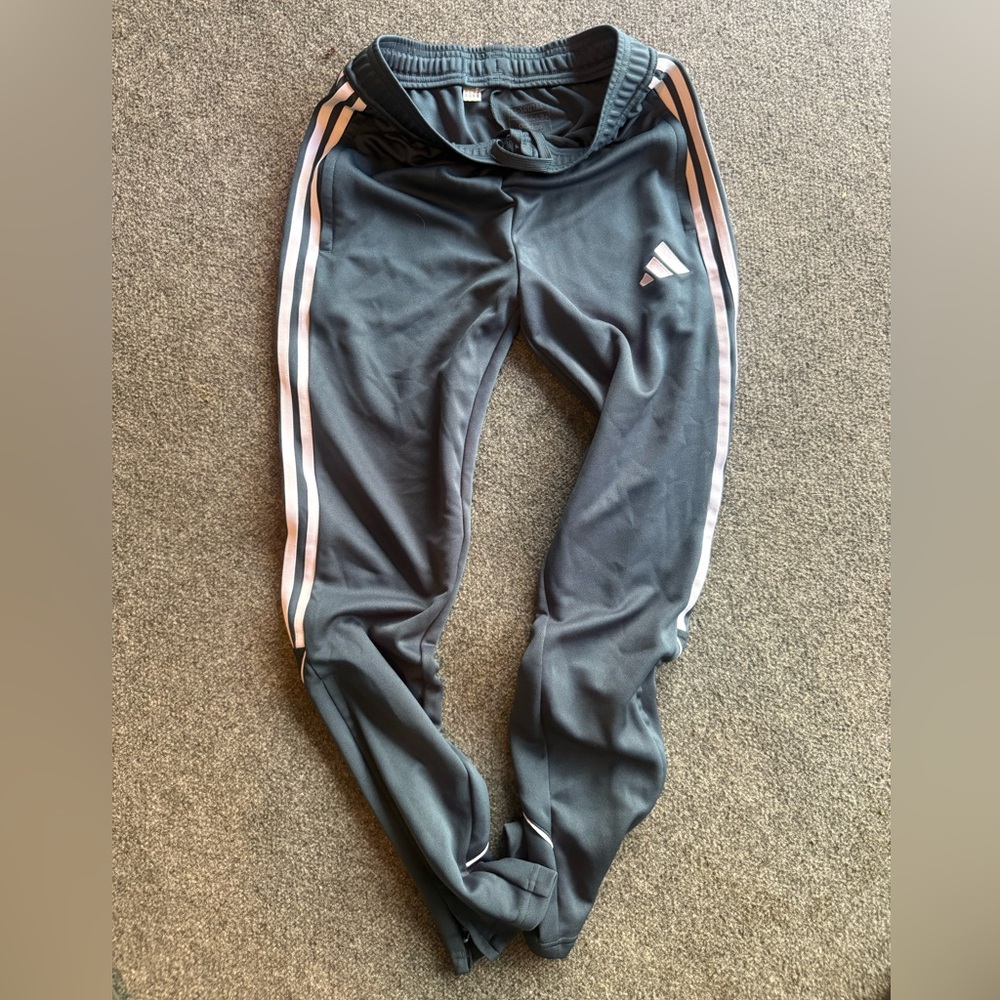 Adidas Kids Joggers with White Stripes